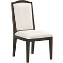 The appearance of Sutton Dining Side Chair Set of 2 with Upholstered Seat In French Roast designed by Aspenhome in the transitional interior design. This roast piece of furniture was selected by 1StopBedrooms from Sutton Collection to add a touch of cosiness and style into your home. Sku: I3048-6620S. Material: Wood.