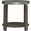 The appearance of Sutton End Table In Sand designed by Liberty in the modern / contemporary interior design. This sand piece of furniture  was selected by 1StopBedrooms from Sutton Collection to add a touch of cosiness and style into your home. Sku: 232-OT1020. Material: Poplar Solid.