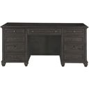 The appearance of Sutton Place Credenza In Weathered Charcoal designed by Magnussen in the traditional interior design. This weathered charcoal piece of furniture was selected by 1StopBedrooms from Sutton Collection to add a touch of cosiness and style into your home. Sku: H3612-30. Material: Pine.