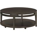 Sutton Round Cocktail Table In French Roast