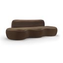 The appearance of Swerve 101 Inch Velvet Upholstered Sofa In Brown designed by Meridian in the modern / contemporary interior design. This brown piece of furniture  was selected by 1StopBedrooms from Swerve Collection to add a touch of cosiness and style into your home. Sku: 44021Brown-S. Material: Velvet.