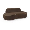 The appearance of Swerve 77 Inch Velvet Upholstered Loveseat In Brown designed by Meridian in the modern / contemporary interior design. This brown piece of furniture  was selected by 1StopBedrooms from Swerve Collection to add a touch of cosiness and style into your home. Sku: 44021Brown-L. Material: Velvet.