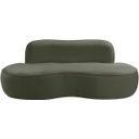 The appearance of Swerve 77 Inch Velvet Upholstered Loveseat In Green designed by Meridian in the modern / contemporary interior design. This green piece of furniture  was selected by 1StopBedrooms from Swerve Collection to add a touch of cosiness and style into your home. Sku: 44021Green-L. Material: Velvet.