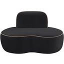 The appearance of Swerve Velvet Upholstered Chair In Black designed by Meridian in the modern / contemporary interior design. This black piece of furniture was selected by 1StopBedrooms from Swerve Collection to add a touch of cosiness and style into your home. Sku: 44021Black-C. Material: Velvet.