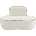 The appearance of Swerve Velvet Upholstered Chair In Cream designed by Meridian in the modern / contemporary interior design. This cream piece of furniture  was selected by 1StopBedrooms from Swerve Collection to add a touch of cosiness and style into your home. Sku: 44021Cream-C. Material: Velvet.
