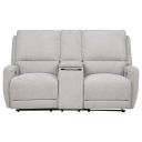 The appearance of Sylmar Chenille Upholstered Power Reclining Loveseat In Dove Grey designed by Coaster in the transitional interior design. This dove grey piece of furniture was selected by 1StopBedrooms from Sylmar Collection to add a touch of cosiness and style into your home. Sku: 610522P. Material: Foam.