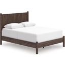 The appearance of Symarro Queen Panel Bed In Brown designed by Signature Design by Ashley in the transitional interior design. This brown piece of furniture was selected by 1StopBedrooms from Symarro Collection to add a touch of cosiness and style into your home. Sku: NCB2614-154;NCB2614-157. Bed Type: Panel Bed. Bed Size: Queen.