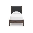 The appearance of Symarro Twin Upholstered Panel Platform Bed In Brown designed by Signature Design by Ashley in the modern / contemporary interior design. This brown piece of furniture was selected by 1StopBedrooms from Symarro Collection to add a touch of cosiness and style into your home. Sku: B100-11;NCB2614-52;NCB2614-53. Bed Type: Platform Bed. Bed Size: Twin.