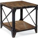 The appearance of Pinebrook Rectangular End Table designed by Magnussen in the transitional interior design. This brown piece of furniture  was selected by 1StopBedrooms from Pinebrook Collection to add a touch of cosiness and style into your home. Sku: T1755-03. Material: Pine Veneer.