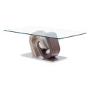 T4126 Coffee Table In Dark Brown and Oak