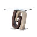 T4126 End Table In Dark Brown and Oak