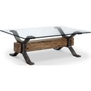 The appearance of Sawyer Toasted Nutmeg Rectangular Cocktail Table designed by Magnussen in the modern / contemporary interior design. This brown piece of furniture  was selected by 1StopBedrooms from Sawyer Collection to add a touch of cosiness and style into your home. Sku: T4570-43. Material: Wood.