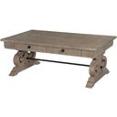 The appearance of Tinley Park Dove Tail Grey Rectangular Cocktail Table designed by Magnussen in the transitional interior design. This gray piece of furniture  was selected by 1StopBedrooms from Tinley Park Collection to add a touch of cosiness and style into your home. Sku: T4646-43. Material: Pine.