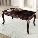 The appearance of Tadcaster Coffee Table In Dark Cherry designed by Furniture of America in the traditional interior design. This dark cherry piece of furniture  was selected by 1StopBedrooms from Tadcaster Collection to add a touch of cosiness and style into your home. Sku: FM45005C. Material: Solid Wood.