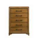 The appearance of Talcott 5 Drawer Chest In Honey Brown designed by New Classic in the transitional interior design. This honey brown piece of furniture was selected by 1StopBedrooms from Talcott Collection to add a touch of cosiness and style into your home. Sku: B1424-070. Material: Wood.
