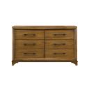 The appearance of Talcott 6 Drawer Dresser In Honey Brown designed by New Classic in the transitional interior design. This honey brown piece of furniture was selected by 1StopBedrooms from Talcott Collection to add a touch of cosiness and style into your home. Sku: B1424-050. Material: Wood.