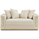 The appearance of Talia Loveseat In Ivory designed by Glory in the modern / contemporary interior design. This ivory piece of furniture was selected by 1StopBedrooms from Talia Collection to add a touch of cosiness and style into your home. Sku: G0997A-L. Material: Polyester.