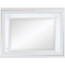 The appearance of Tamsin White Metallic Mirror designed by Homelegance in the transitional interior design. This white piece of furniture  was selected by 1StopBedrooms from Tamsin Collection to add a touch of cosiness and style into your home. Sku: 1616W-6. Material: Wood.
