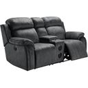 Tango Shadow Reclining Console Loveseat With Speaker