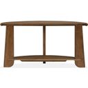 Tanner Demilune Sofa Table In Tawny Brown