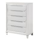 The appearance of Tarian Chest In Pearl White designed by ACME in the modern / contemporary interior design. This pearl white piece of furniture was selected by 1StopBedrooms from Tarian Collection to add a touch of cosiness and style into your home. Sku: BD02321. Material: Wood.