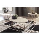 The appearance of Tarica Two Tone Table Set of 3 designed by Signature Design by Ashley in the modern / contemporary interior design. This two-tone piece of furniture  was selected by 1StopBedrooms from Tarica Collection to add a touch of cosiness and style into your home. Sku: T385-13. Material: Marble.