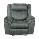 Tasso Glider Recliner In Charcoal