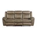 Tasso Motion Sofa with Dropdown In Brown