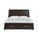 Tauren Queen Panel Storage Bed In Coffee Bean