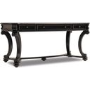 The appearance of Telluride Black 66'' Writing Desk designed by Hooker in the traditional interior design. This black piece of furniture was selected by 1StopBedrooms from Telluride Collection to add a touch of cosiness and style into your home. Sku: 370-10-459. Material: Cherry Veneer.
