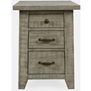 The appearance of Telluride USB Charging Chairside End Table In Driftwood designed by Jofran in the country / farmhouse interior design. This driftwood piece of furniture was selected by 1StopBedrooms from Telluride Collection to add a touch of cosiness and style into your home. Sku: 2230-18. Material: Pine.
