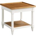 The appearance of Laguna Temple End Table In Tides designed by Barclay Butera in the transitional interior design. This tides piece of furniture was selected by 1StopBedrooms from Laguna Collection to add a touch of cosiness and style into your home. Sku: 935-955. Material: Wood.