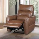 The appearance of Terentius Power Recliner In Caramel Brown designed by Furniture of America in the modern / contemporary interior design. This caramel brown piece of furniture  was selected by 1StopBedrooms from Terentius Collection to add a touch of cosiness and style into your home. Sku: FM69006BR-CH-PM. Material: Leather.