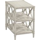 The appearance of Terrace Chairside Table In White designed by Hammary in the modern / contemporary interior design. This white piece of furniture  was selected by 1StopBedrooms from Terrace Collection to add a touch of cosiness and style into your home. Sku: 206-916. Material: Wood.