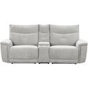 The appearance of Tesoro Power Double Reclining Loveseat with Center Console and Power Headrests In Gray designed by Homelegance in the modern / contemporary interior design. This gray piece of furniture  was selected by 1StopBedrooms from Tesoro Collection to add a touch of cosiness and style into your home. Sku: 9509MGY-LRPWH;9509MGY-CN;9509MGY-RRPWH. Material: Textured.