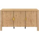 The appearance of Thayer 55 Inch Sideboard/TV Console In Natural designed by New Classic in the modern / contemporary interior design. This natural piece of furniture  was selected by 1StopBedrooms from Thayer Collection to add a touch of cosiness and style into your home. Sku: T3591-42. Material: Wood.