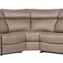 The appearance of Theon Corner Wedge In Stokes Toffee designed by Parker House in the transitional interior design. This brown piece of furniture was selected by 1StopBedrooms from Theon Collection to add a touch of cosiness and style into your home. Sku: MTH-850-STOF. Material: Polyester.