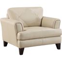 The appearance of Thierry Chair In Cream designed by Homelegance in the modern / contemporary interior design. This cream piece of furniture was selected by 1StopBedrooms from Thierry Collection to add a touch of cosiness and style into your home. Sku: 9279CRM-1. Material: Leather.