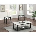 The appearance of Thisted Square Marble End Table In White and Black designed by Furniture of America in the modern / contemporary interior design. This white/black piece of furniture  was selected by 1StopBedrooms from Thisted Collection to add a touch of cosiness and style into your home. Sku: FM44002WH-SE. Material: Marble.