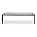Thomas O'Brien Jennings Glass Cocktail Table In Black