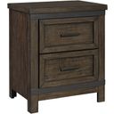 The appearance of Thornwood Gray 2 Drawer Night Stand designed by Liberty in the modern / contemporary interior design. This gray piece of furniture  was selected by 1StopBedrooms from Thornwood Collection to add a touch of cosiness and style into your home. Sku: 759-BR60. Material: Wood.