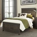 Thornwood Gray Full Panel Bed