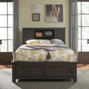 The appearance of Thornwood Hills Queen Bookcase Bed In Dark Gray designed by Liberty in the rustic / southwestern interior design. This dark gray piece of furniture was selected by 1StopBedrooms from Thornwood Hills Collection to add a touch of cosiness and style into your home. Sku: 759-BR13B;759-BR14FS;759-BR90RSP. Bed Type: Bookcase Bed. Bed Size: Queen. Material: Rubberwood.
