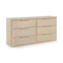 Tiberio Oak Veneer and Solid Wood Dresser In Natural