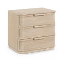 Tiberio Oak Veneer and Solid Wood Nightstand In Natural