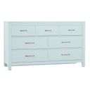 The appearance of Tide and Timber 7 Drawer Dresser In Blue designed by Vaughan Bassett in the traditional interior design. This blue piece of furniture was selected by 1StopBedrooms from Tide and Timber Collection to add a touch of cosiness and style into your home. Sku: 835-002. Material: Solid Wood.