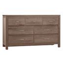 The appearance of Tide and Timber 7 Drawer Dresser In Grey designed by Vaughan Bassett in the traditional interior design. This grey piece of furniture was selected by 1StopBedrooms from Tide and Timber Collection to add a touch of cosiness and style into your home. Sku: 831-002. Material: Oak Veneer.