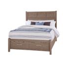 The appearance of Tide and Timber Queen Fretwork Bed With Storage Footboard In Grey designed by Vaughan Bassett in the traditional interior design. This grey piece of furniture was selected by 1StopBedrooms from Tide and Timber Collection to add a touch of cosiness and style into your home. Sku: 831-557;831-050B;831-502;TT-555T. Bed Type: Panel Bed. Bed Size: Queen. Material: Oak Veneer.