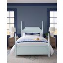 The appearance of Tide and Timber Queen Pencil Poster Bed In Blue designed by Vaughan Bassett in the traditional interior design. This blue piece of furniture was selected by 1StopBedrooms from Tide and Timber Collection to add a touch of cosiness and style into your home. Sku: 835-558;835-855;835-922. Bed Type: Poster Bed. Bed Size: Queen. Material: Solid Wood.