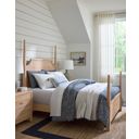 The appearance of Tide and Timber Queen Pencil Poster Bed In Natural designed by Vaughan Bassett in the traditional interior design. This natural piece of furniture  was selected by 1StopBedrooms from Tide and Timber Collection to add a touch of cosiness and style into your home. Sku: 830-558;830-855;830-922. Bed Type: Poster Bed. Bed Size: Queen. Material: Oak Veneer.